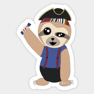 Sloth dressed as Sloth Sticker